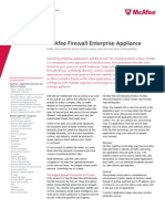 McAfee Enterprise Firewall Sidewinder) Datasheet