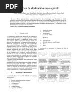 Informe de Destilacion A Escala Piloto G4