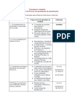 Cronograma Completo Do Curso Redescobrindo o Preço