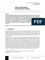 PETA: Methodology of Information Systems Security Penetration Testing