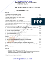 Department of Mechanical Engineering Question Bank: Unit I Introduction