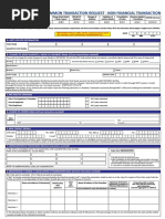 Common Transaction Request - Non Financial Transaction: A+B+I A+C+I A+D+I A+E+I A+G+I A+F+I A+H+C+I