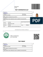 Print Test Permit