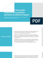 Exposição e Intoxicação Ocupacional A Produtos Químicos No Distrito Federal