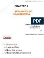 Baseband Pulse Transmission: Presented by Asst. Professor ECE Department