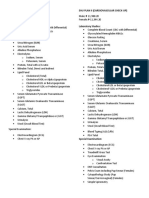 Plan I (Basic Health Check-Up) Ehu Plan Ii (Cardiovascular Check-Up)