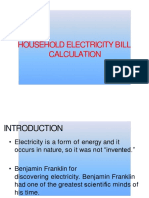 Household Electricity Bill Calculation