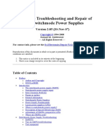 Notes On The Troubleshooting and Repair of Small Switchmode Power Supplies