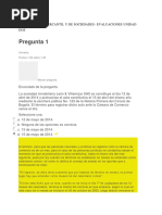 Evaluaciones Unidad Dos - Derecho Mercantil y de Sociedades