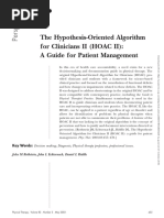 The Hypothesis-Oriented Algorithm For Clinicians II (HOAC II) : A Guide For Patient Management