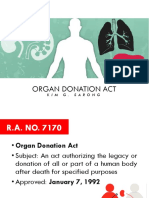 LESSON 9 Organ Donation Act