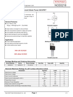 Enhancement Mode Power MOSFET: NCE N-Channel