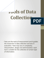 Tools of Data Collection