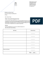 Incorporation Engagement Letter Sample