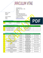 Personal Detail'S: No Name of Document Number Issued Date Expire Date