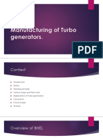 Manufacturing of Turbo Generators