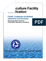 Aquaculture Facility Certification: Finfish, Crustacean and Mollusk