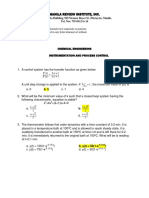 Process Control Problems