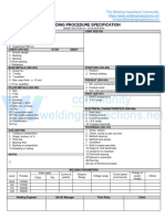 WPS Format For Asme Ix - Wps - Gtaw Smaw