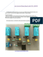 IR (Infrared) Remote Control Relay Board With PIC 12F675 Microcontroller