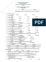 Math 6 Diagnostic Test