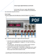 How To Use The Power Supply, Digital Multimeter and NI ELVIS