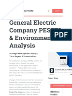 General Electric Company PESTEL: PEST & Environment Analysis (Strategy)