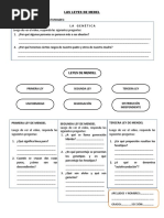 Actividades Ley de Mendel