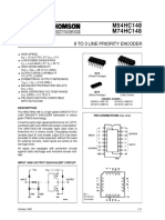 M54HC148 M74HC148: 8 To 3 Line Priority Encoder