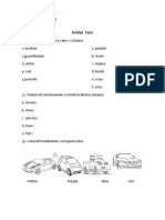 Test Initial Clasa A II-A