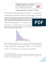 5. Convergencia de Integrales Impropias. Las Funciones Γ y Β de Euler.