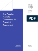 The Populist Harm To Democracy An Empirical Assessment