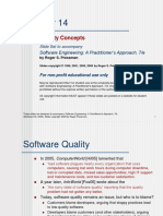 Quality Concepts: Software Engineering: A Practitioner's Approach, 7/e