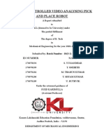 Remote Controlled Video Analysing Pick and Place Robot: Id Number Name