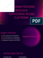 Pelayanan Perizinan Berusaha Terintegrasi Secara Elektronik