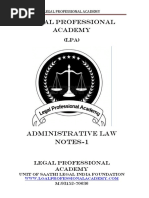 Adminsitrative Law: Introducation, Nature & Scope 