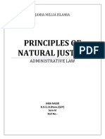 Principles of Natural Justice