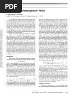 X-Ray Diffraction Investigation of Alloys: R. A. Butera and D. H. Waldeck