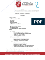 Temario Anatomia y Diseccion I