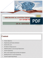 Mechanical System Design - DR - NG