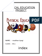 Physical Education Investigatory Project