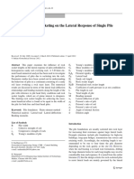 Influence of Rock Socketing On The Lateral Response of Single Pile