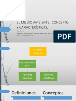 El Medio Ambiente, Concepto y Características