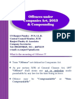 Offences Under Companies Act, 2013 & Compounding