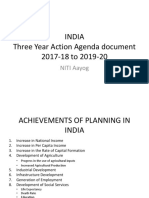 India Three Year Action Agenda Document 2017-18 To 2019-20: NITI Aayog