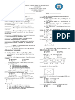 Summative Quadrilaterals 2018