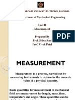 BME UNIT II Measurement