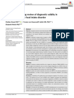 A Systematic Scoping Review of Diagnostic Validity in Avoidant/restrictive Food Intake Disorder