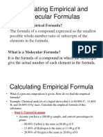 Calculating Empirical and Molecular Formulas