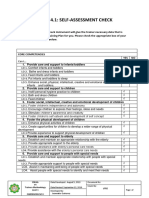 Form 4.1 Self Assessment Check